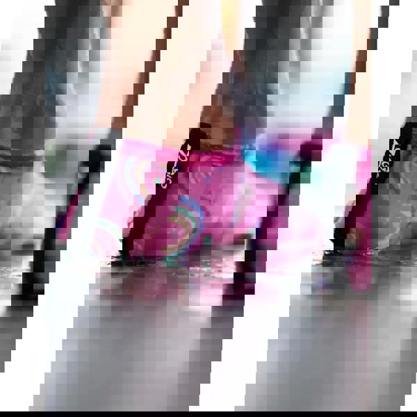 Zoggs Rainbow Magenta Kids Anti-Slip Pool Socks - Pink