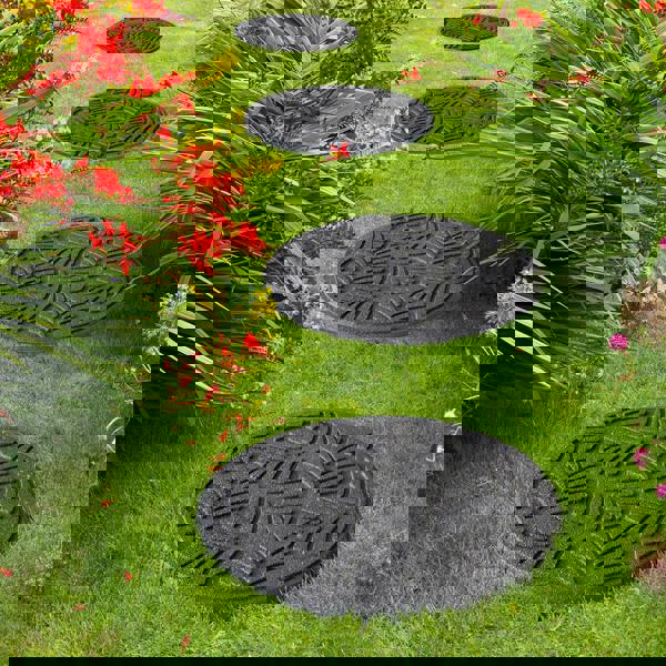 Nicoman Eco-Friendly Garden Stepping Stones - Geo Leaf