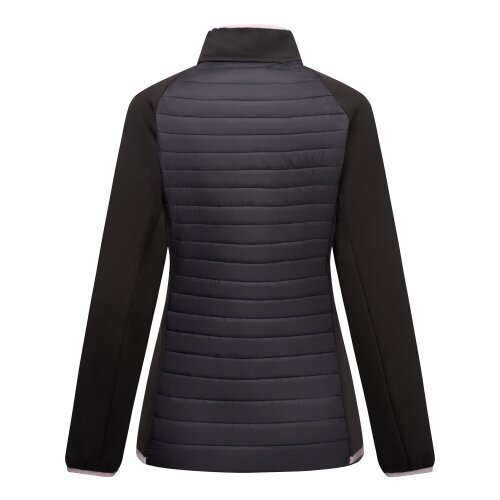 Regatta Womens Clumber Hybrid Jacket - Black/Powder Lilac