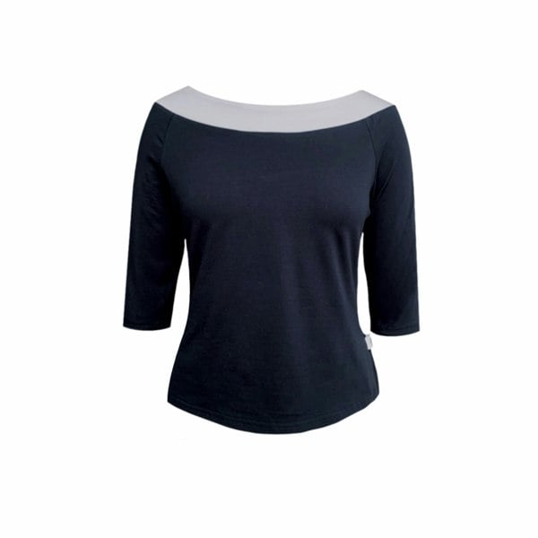 Frock Tales Boating Top - Navy And White