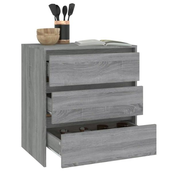 Berkfield Sideboard Grey Sonoma 70x41x75 cm Engineered Wood