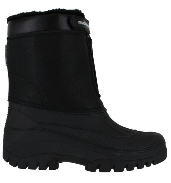 GroundWork LS88 Mens Mucker Stable Yard Waterproof Winter Snow Zip Boots Wellies