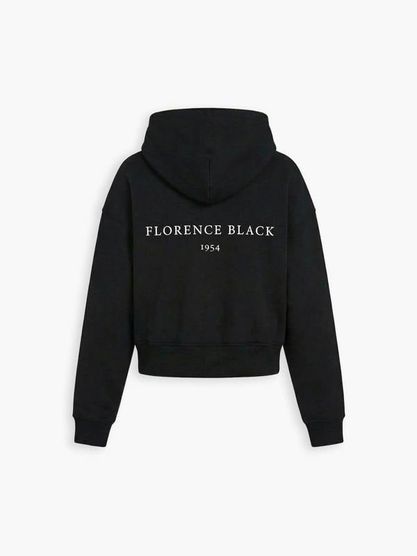 Florence Black 1954 Crop Zip Hoodie