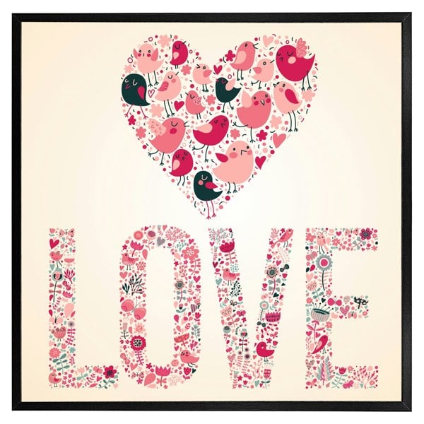 Benjamin Tate Design Love hearts (Picutre Frame)