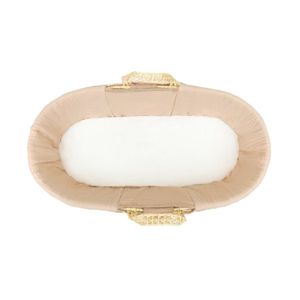 Kinder Valley Cinnamon Spice Muslin Moses Basket