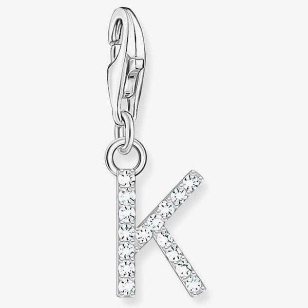 THOMAS SABO Silver Cubic Zirconia Letter K Charm 1950-051-14