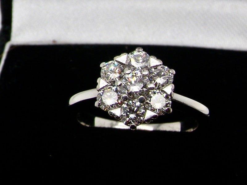  Diamond Cluster Ring