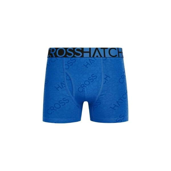 Crosshatch Mens Typan Boxer Shorts (Pack of 3) - Blue - 