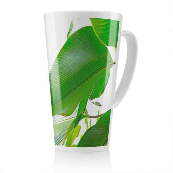 Benjamin Tate Design Green Leaf Latte Mug