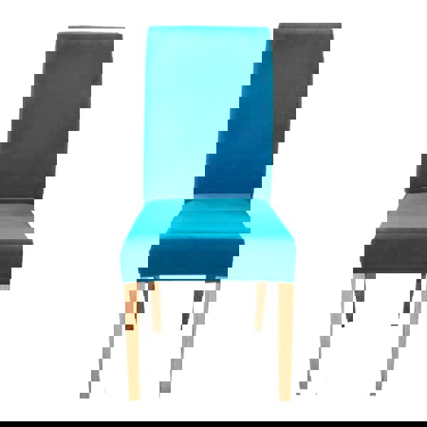 Anyseat Chair Cover Blue Velvet Plush Stretch Chair Slipcover Elastic Spandex Chair Cover for Dining Room Kitchen Wedding Banquet Hotel