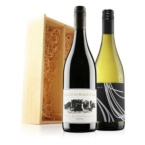 Virgin Wines Classic Christmas Duo in Wooden Gift Box