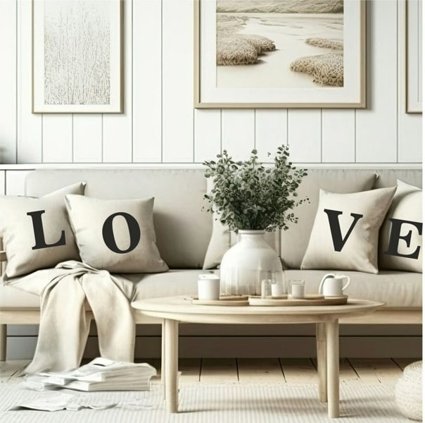 Set of 4 Love Cushion PureEssenceGreetings