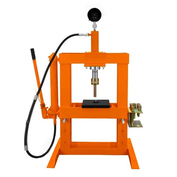 T-mech Hydraulic Shop Press with Gauge – 10 Tonne