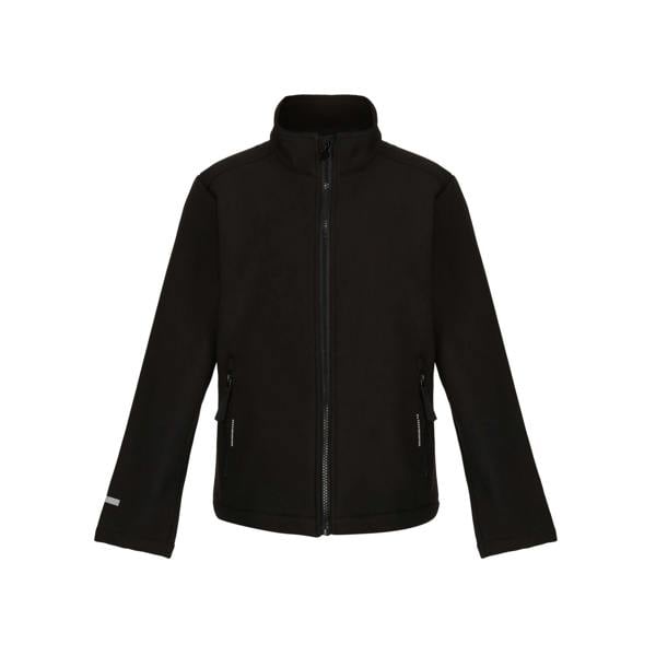 Regatta Childrens/Kids Ablaze 2 Layer Soft Shell Jacket - Black - 