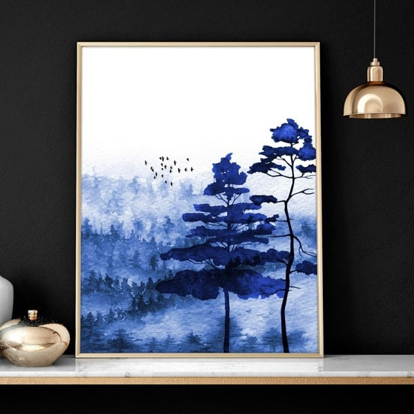 Scandi art prints | set of 3 Bedroom wall art