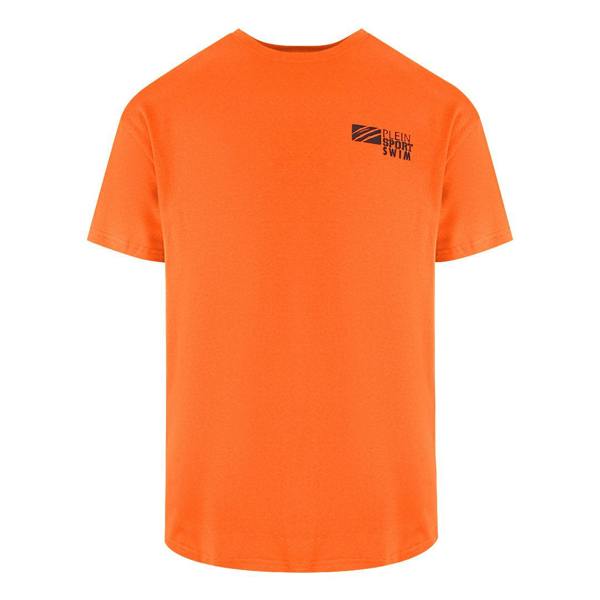 Plein Sport Basic Logo Orange Fluo T-Shirt