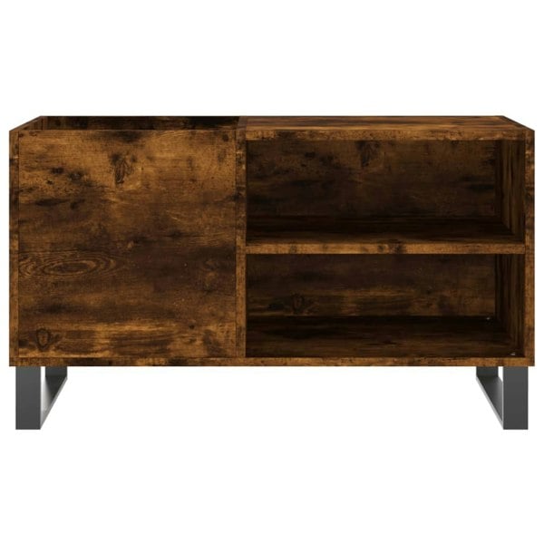 Berkfield Record Cabinet Smoked Oak 85x38x48 cm Engineered Wood