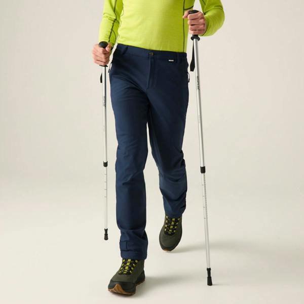 Regatta Mens Geo Softshell Hiking Trousers - Navy - 