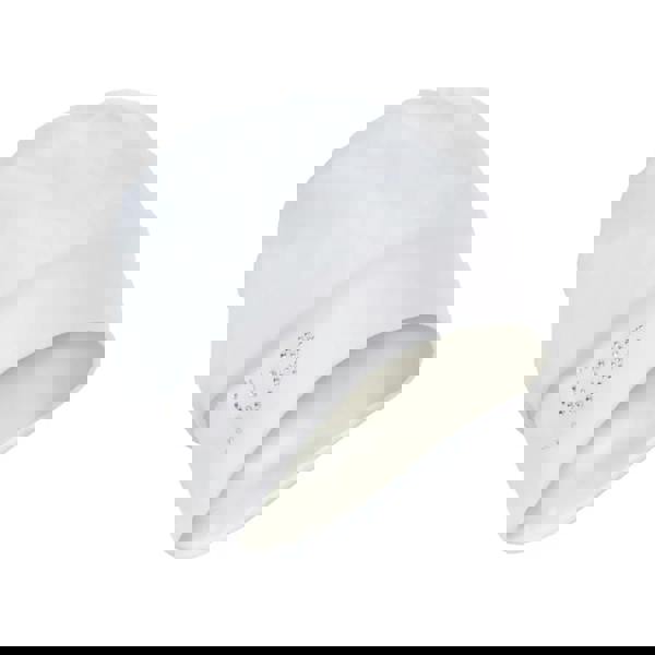 White Fashy applique fabric swim cap with textured beanie pattern