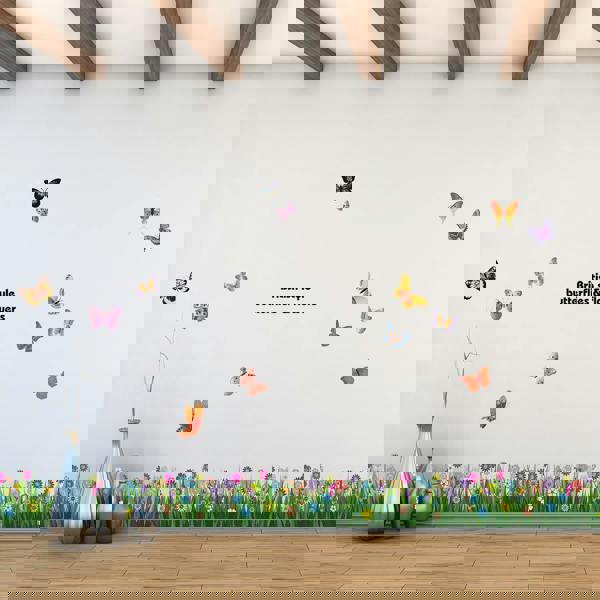 WALPLUS WS5031 - Colourful Butterflies Grass