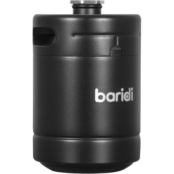 2L Matt Black Mini Growler Keg - Beer & Soft Drinks Dispenser Canister Barrel