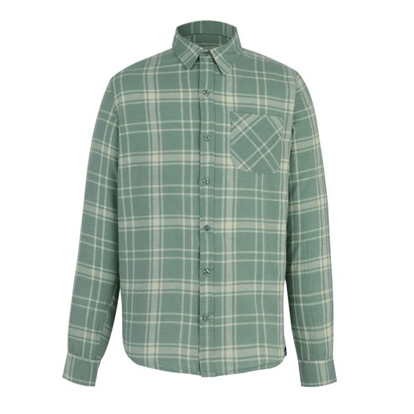 Regatta Mens Loran Checked Long-Sleeved Shirt - Glacier