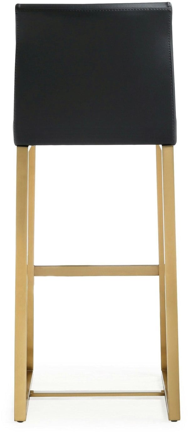 Furniture Edit Denmark Black Gold Steel Barstool Set of 2