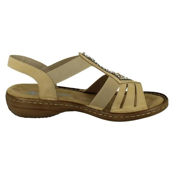 Rieker Ladies Rieker Slip On Casual Sandals 60803