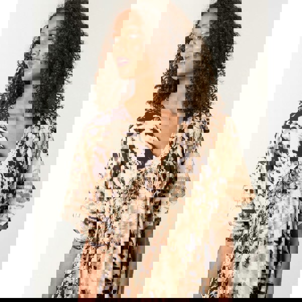 Blue Vanilla Abstract Animal Print Dress