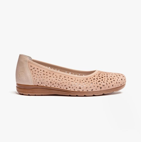 Rieker L9365-61 Womens Shoes - Beige