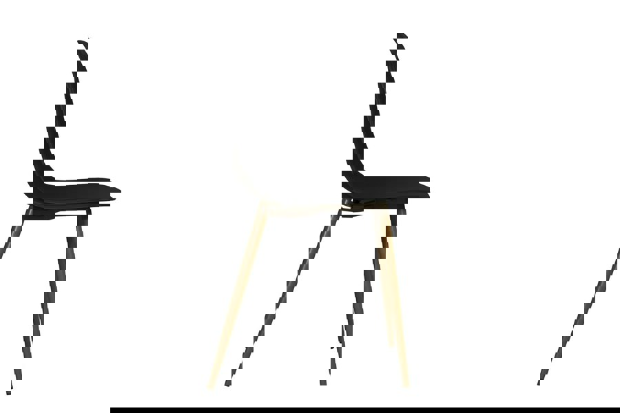 Dorel Home Copley Dining Chair in Plastic Black - 2 pieces