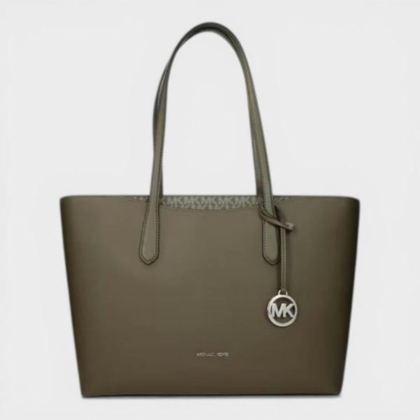 Michael Kors Zip Shopper Tote Bag Olive