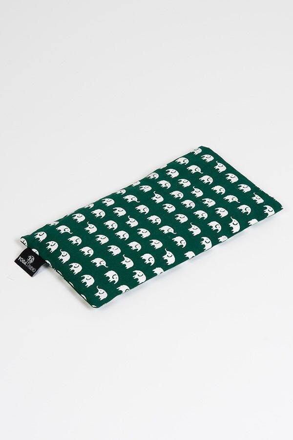Yoga Studio Lavender & Linseed Elephant Eye Pillows - Green Elephant