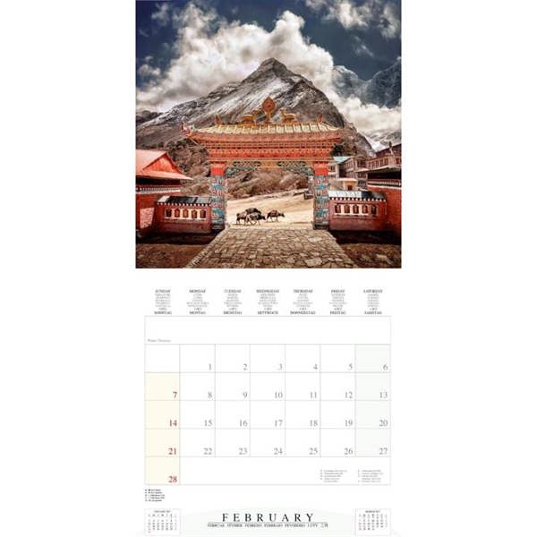 Himalaya Calendar 2027, Wall Calendars, Month To View, Travel, Gift