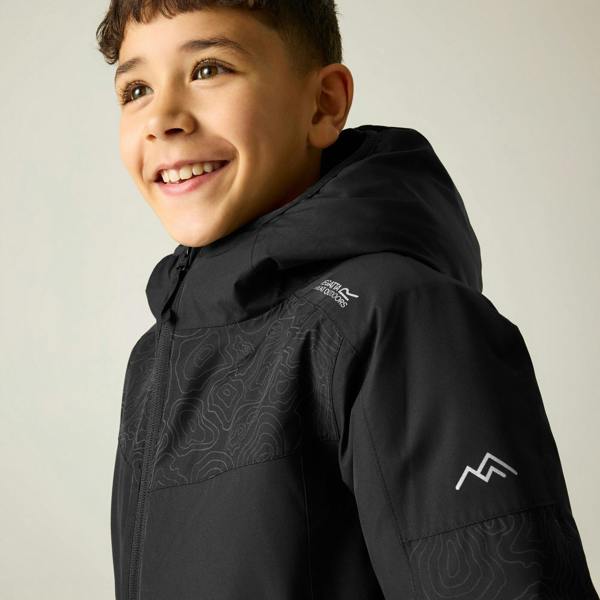 Regatta Childrens/Kids Illuma Reflective Waterproof Insulated Jacket - Black - 