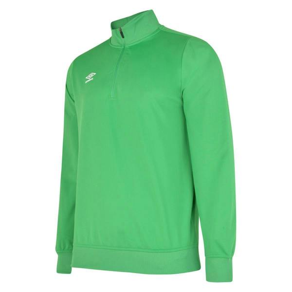 Umbro Childrens/Kids Club Essential Half Zip Sweatshirt - Emerald - 