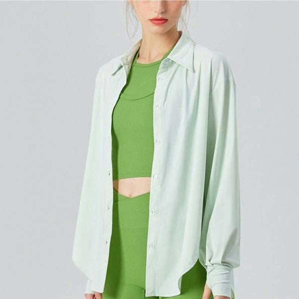 Anniou Sun Protective UPF 50+ Sun Shirt - Fresh green