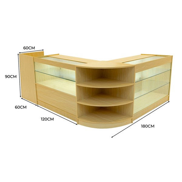 Monstershop Theia LED Shop Counter Set K1200, C1200, TB60 & LM60 - Maple