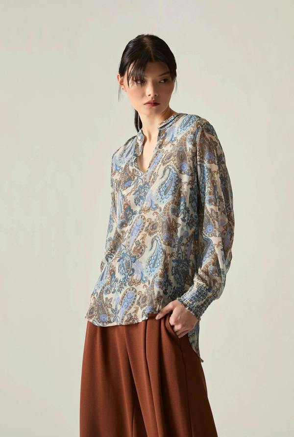 James Lakeland Paisley Print Blouse