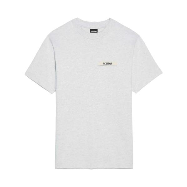 Jacquemus Le Gros Grain Logo T-Shirt   in  Grey