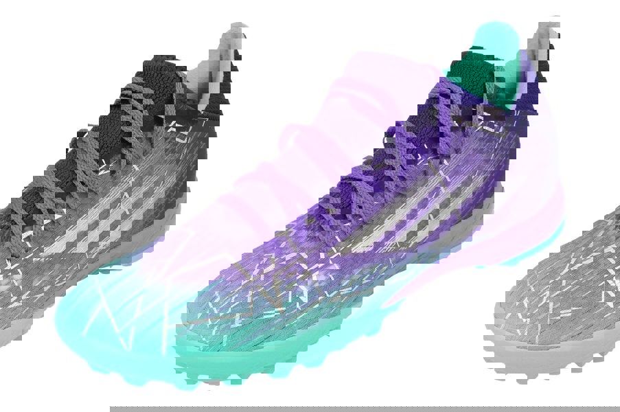 Adidas X Speedflow.3 Tf Mens Football Boots Trainers  GW7510 - Purple Turquoise Silver Gw7510 - Photo 0