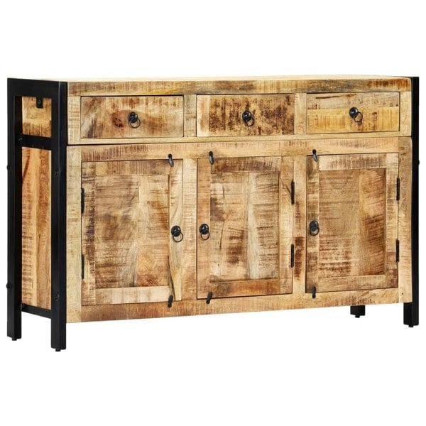Berkfield Sideboard 120x35x76 cm Solid Mango Wood