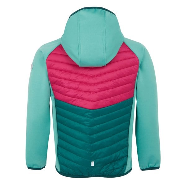 Regatta Girls Kielder VIII Hybrid Jacket - Dusty Green/Deep Pink