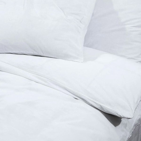 Berkfield Duvet Cover Set White 140x200 cm Light-weight Microfiber