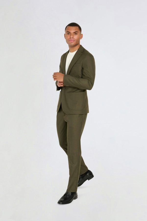 Harry Brown London Arthur Flannel Blazer - Khaki