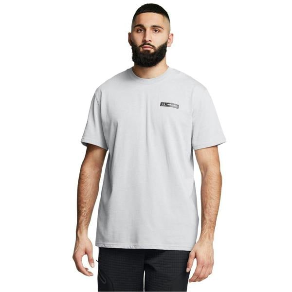 Under Armour Mens Performance Heavyweight Gym T-Shirt - Frost Gray - 