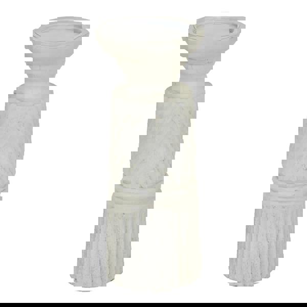 Hill Interiors Carved Candle Holder - White - 