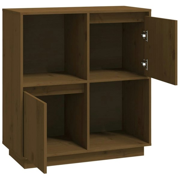 Berkfield Sideboard Honey Brown 74x35x80 cm Solid Wood Pine