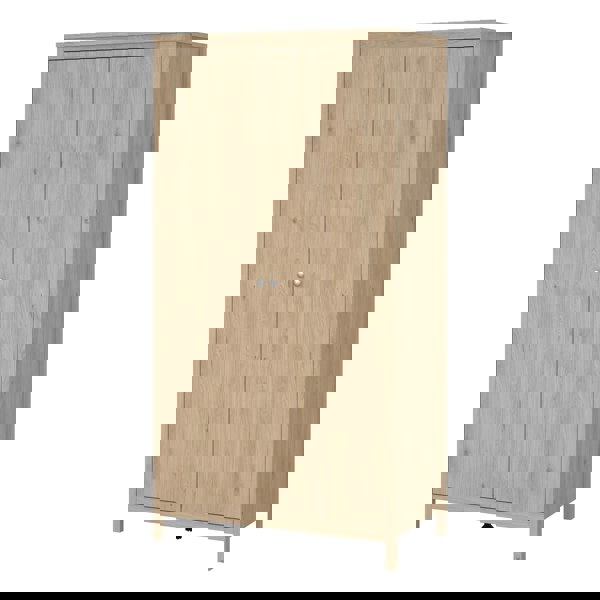 Furniture To Go Madrid Wardrobe with 2 Doors in Jackson Hickory Oak