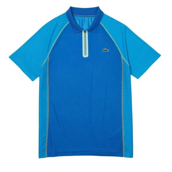 Lacoste Mens Recycled Polyester Tennis Polo Shirt - Blue - 